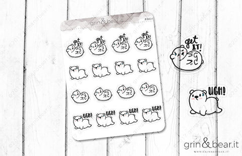 Fitness Struggles Barry! - Barry the Bear Stickers (BB064)