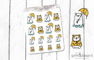 Rainy Day Barry! - Barry the Bear Stickers (BB065)