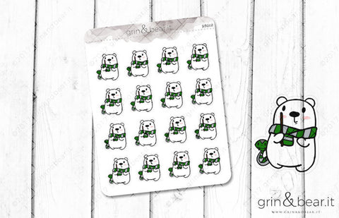 Slytherin Barry! - Barry the Bear Stickers (BB068)