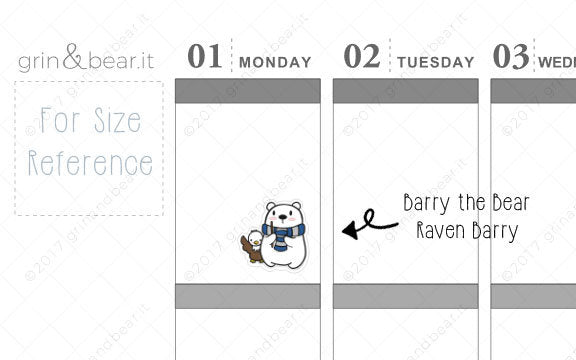 Ravenclaw Barry! - Barry the Bear Stickers (BB073)