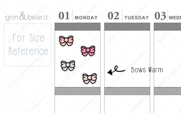 Bow Doodle Stickers (DS011)
